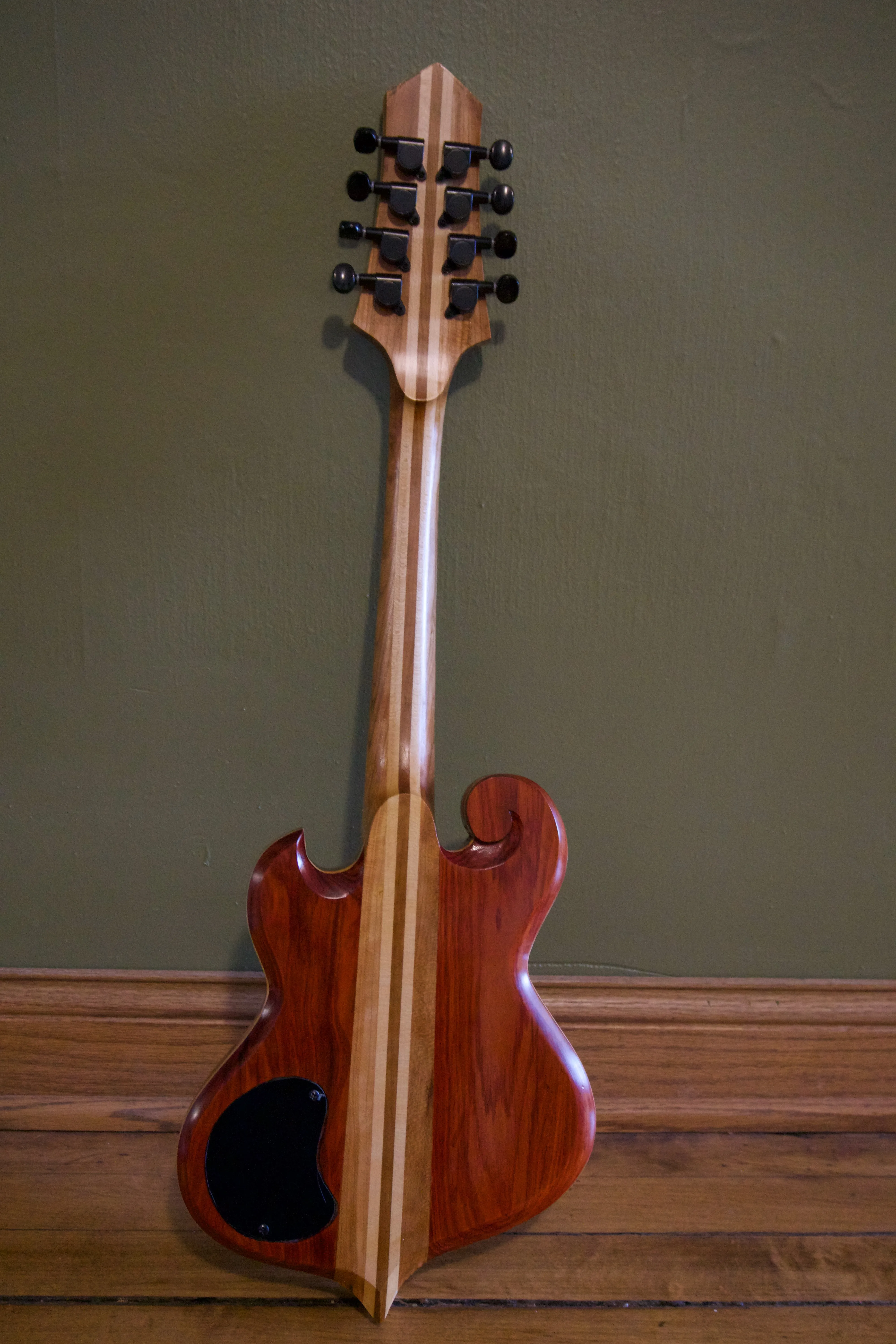 Redheart electric mandolin back
