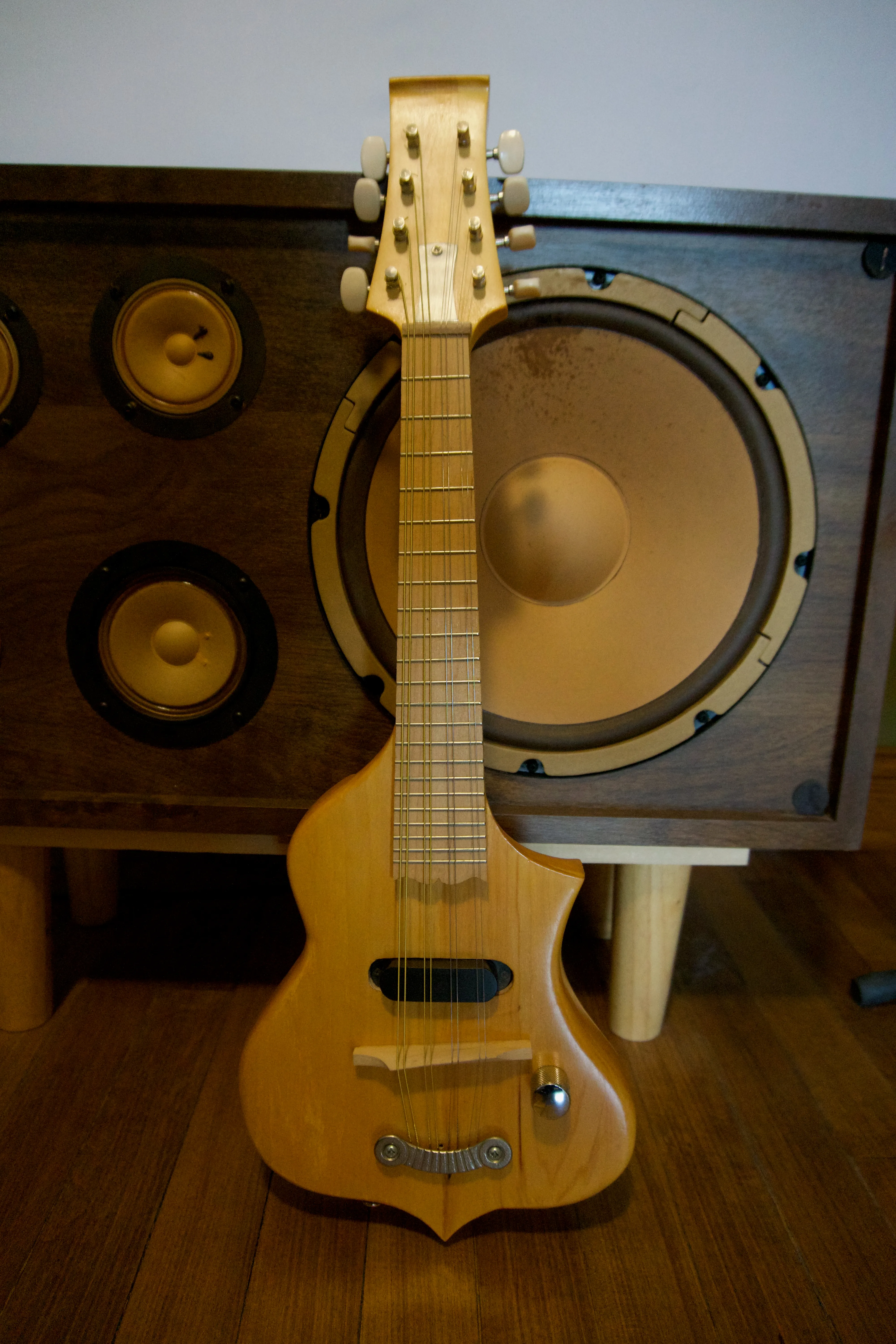 Basswood electric mandolin, body