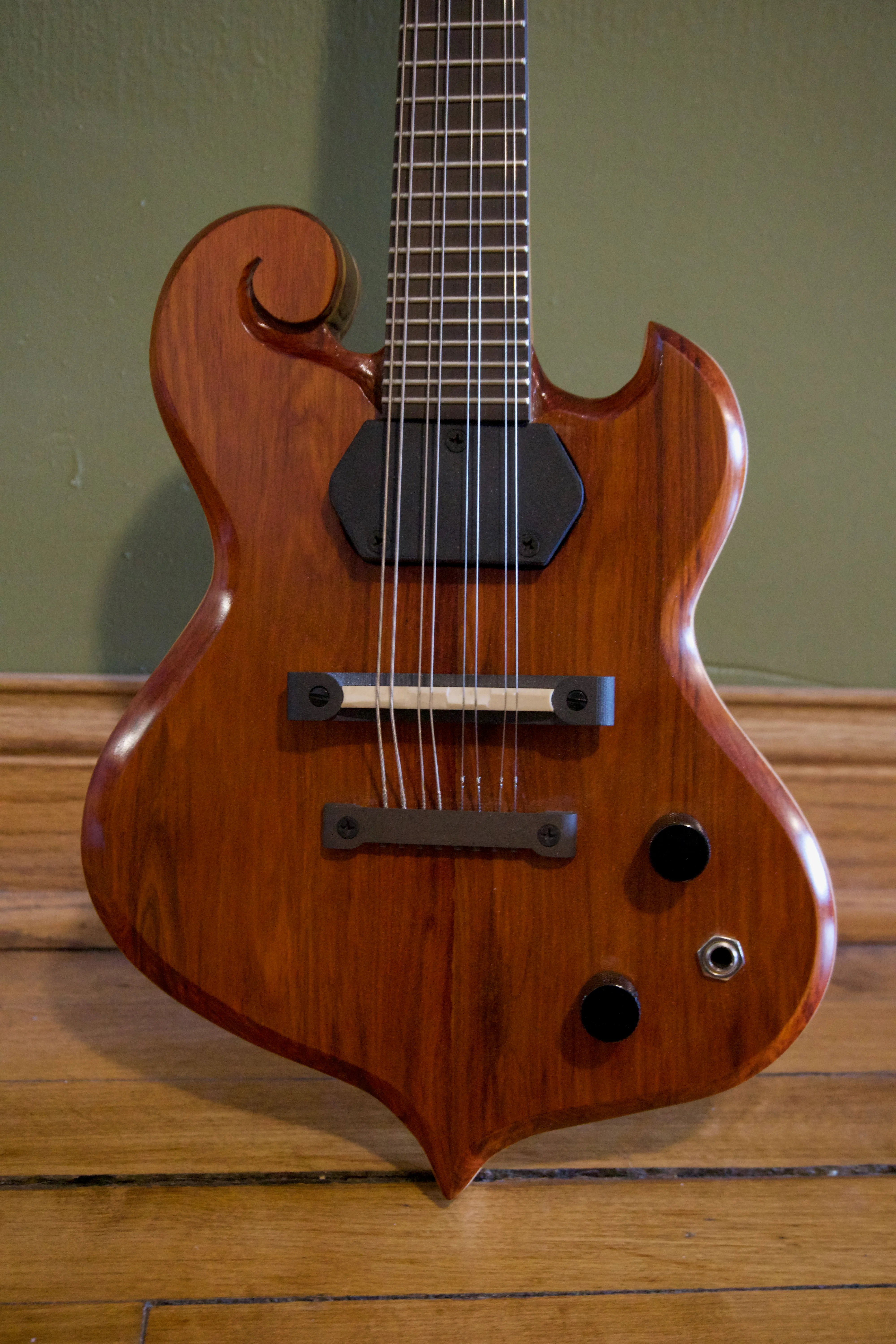 Redheart electric mandolin body