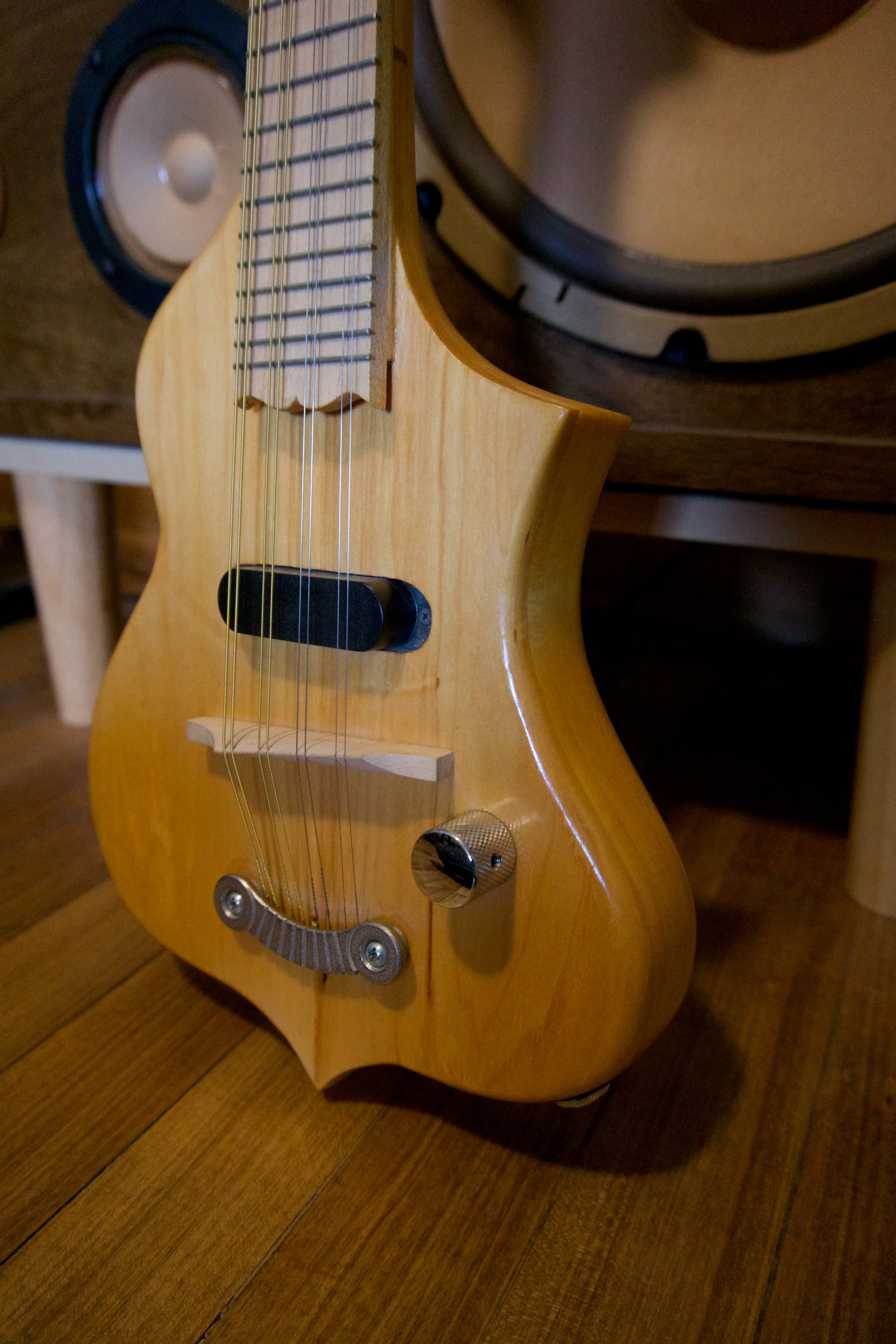 Basswood electric mandolin front